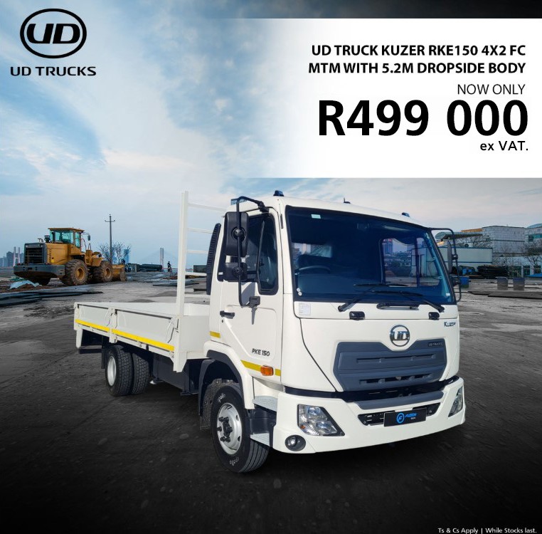 UD TRUCK KUZER RKE 150 FC MTM WITH 5.2M DROPSIDE BODY